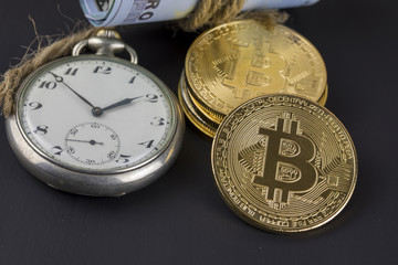 Time and Money , Bitcoin Concept