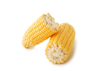 Sweet corns isolated on white