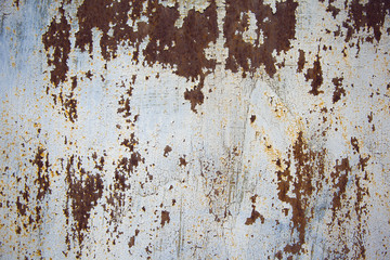 Grunge texture - the steel surface with spots of rust