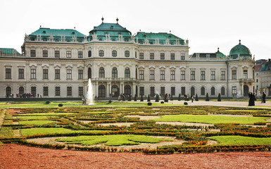 Fototapeta premium Belvedere Palace complex in Vienna. Austria