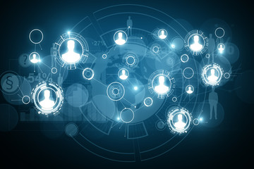 Digital business interface wallpaper