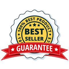 Best Seller label illustration