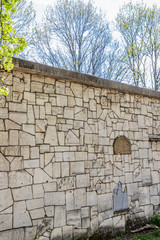Mur de l'ancien cimetière Juif de Cracovie