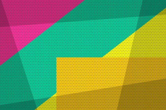 Pop art vintage geometric background. Halftone comic book backdrop old poster. Colored cartoon vector illustration. Retro design template. Graphic texture grunge poster.