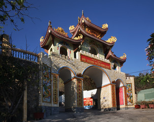 Den tho duc thanh Tran Hung Dao monastery in Vung Tau. Vietnam