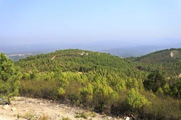 Fototapeta na wymiar Vila de Rei View from the Geodetic Center of Portugal