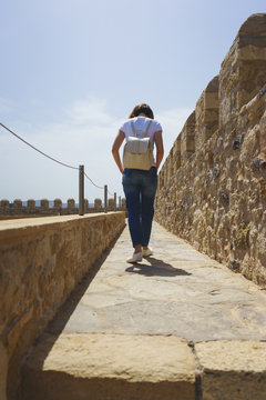 Medieval fortress Kules at the entrance to the Venetian bay and the city of Heraklion. 