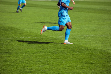 Obraz premium soccer player with a ball