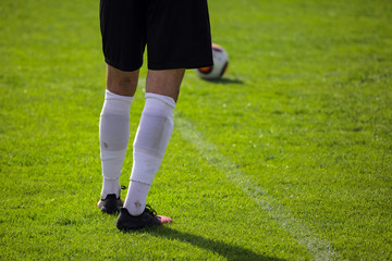 Fototapeta premium soccer player with a ball