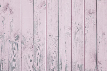 Pink, lilac vertical old wood planks background texture