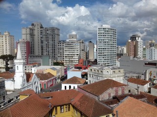 Naklejka premium Vista parcial Largo da Ordem- Curitiba Brasil