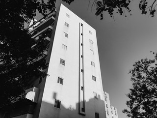 RISHON LE ZION, ISRAEL -APRIL 23, 2018: High residential building in Rishon Le Zion, Israel.