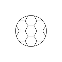 Fototapeta premium soccer ball icon. Element of soccer world cup 2018 for mobile concept and web apps. Thin line soccer ball icon can be used for web and mobile. Premium icon