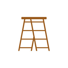colored ladder illustration. Element of construction tools for mobile concept and web apps. Detailed ladder illustration can be used for web and mobile. Premium icon