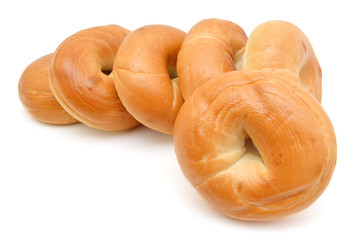 bagels isolated on white background
