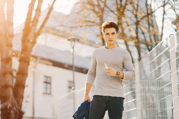 stylish guy in the city