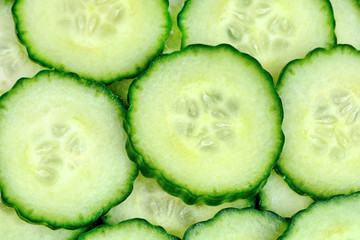 Background of fresh cucumbers