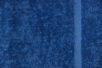 Blue towel cloth texture 
