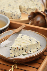 Taiwan traditional snack- Black sesame almond cake