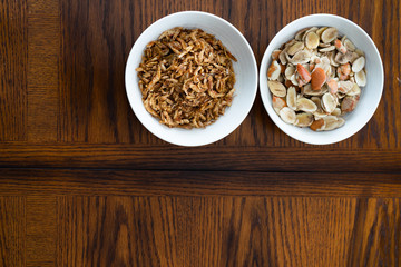 Nigerian Soup  Ingredients Ogbono and Crayfish 