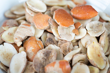 Nigerian Ogbono Seed (irvingia gabonensis) close up 