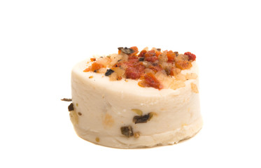 French cheese with spices isolated
