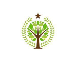 Premium Tree Icon Logo Design Element