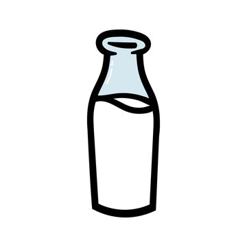 Cartoon Glass of Milk
