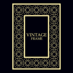 Vintage ornamental frame