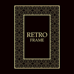 Vintage ornamental frame