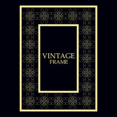 Vintage ornamental frame