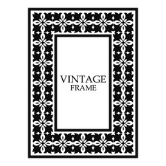 Vintage ornamental frame