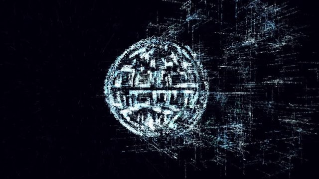Intro animation sign globe