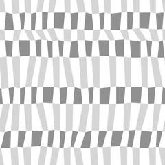 Obraz premium Gray and white chaotic striped geometric seamless pattern, vector