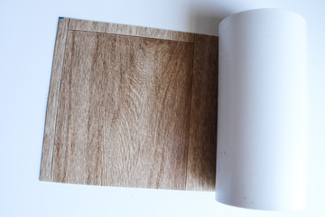 Linoleum on white background