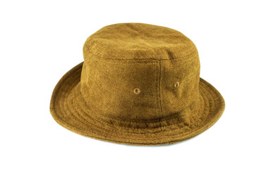 brown hat isolated on white background