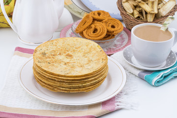 Indian Khakhra is a Traditional Gujarati Snack Also Know As Khakra, Crispy Roti or Fenugreek khakra, Khakhara’s are thin crackers made from wheat flour and oil. It is served usually during breakfast