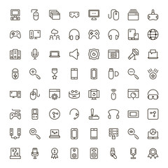 Online game icon set.