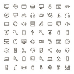 Online game icon set.