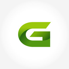 letter G logo template vector in gradients style