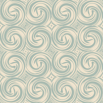 Antique seamless background Spiral Vortex Cross Wind Swirl Wave
