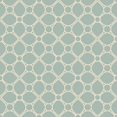 Fototapeta premium Antique seamless background Curve Cross Frame Flower Line