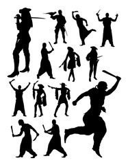 Pirates detail silhouette. Vector, illustration, Good use for symbol, logo, web icon, mascot, sign, or any design you want.