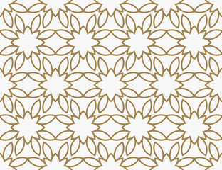 Modern Luxury geometrical ornaments with lines seamless patterns background