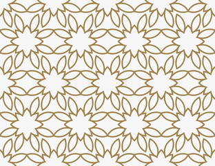 Modern Luxury geometrical ornaments with lines seamless patterns background