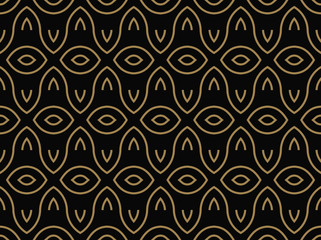 Modern Luxury geometrical ornaments with lines seamless patterns background