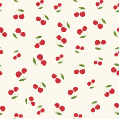 Seamless pattern,Cherries background