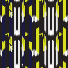 Ikat seamless pattern  as cloth, curtain, textile design, wallpaper, surface texture background