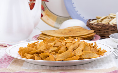 Indian Healthy Deep Fried Soya Chips Tea time Snack
