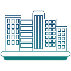 buildings cityscape scene icon vector illustration design